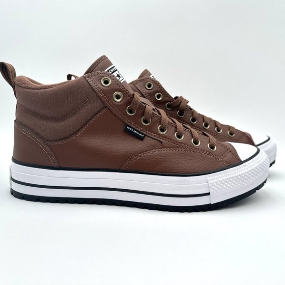 Converse Men's Chuck Taylor CTAs Malden Street Mid Boots Water Repellent Brown - Picture 4 of 10